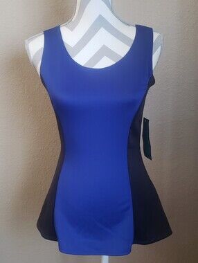 NWT Julie's Closet Colorblock Peplum Top